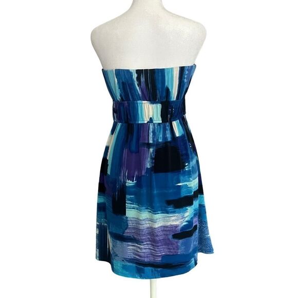 Charlotte Russe Strapless Bandeau Empire Mini Dress w/ built In bra​​​​​ - Picture 2 of 5